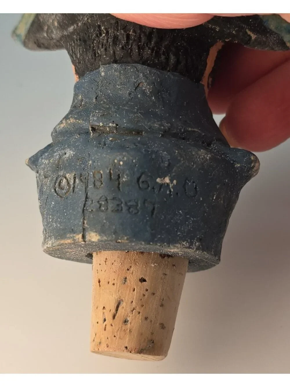 Vintage G.A.O. Napoleon Bonaparte Cork Wine Bottle Stopper Signed Numbered